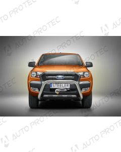 STEELER přední ochranný nerezový rám typ D - Ford Ranger 12-19