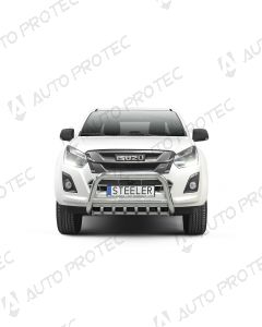 STEELER přední ochranný nerezový rám typ A – Isuzu D-Max