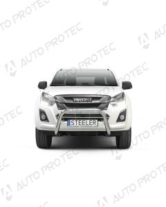 STEELER přední ochranný nerezový rám typ D – Isuzu D-Max