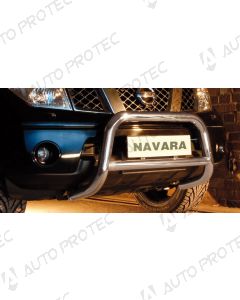 STEELER přední ochranný nerezový rám typ C – Nissan Navara D40 2.5