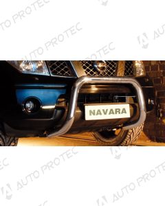 STEELER přední ochranný nerezový rám typ D – Nissan Navara D40 2.5