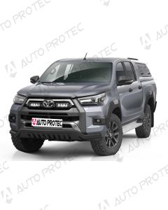 AutoProtec přední ochranný černý rám typ F - Toyota Hilux Invincible 2020-
