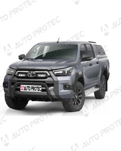 AutoProtec přední ochranný černý rám typ D - Toyota Hilux Invincible 2020-