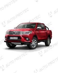STEELER přední ochranný černý rám typ G - Toyota Hilux