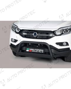 MISUTONIDA přední ochranný černý rám SsangYong Musso Grand 63 mm