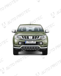 STEELER přední ochranný nerezový rám typ E – Mitsubishi L200 15-19