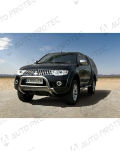 STEELER přední ochranný nerezový rám typ C – Mitsubishi L200 09-15