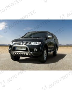 STEELER přední ochranný nerezový rám typ B – Mitsubishi L200 09-15