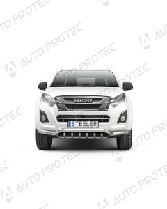 STEELER přední ochranný nerezový rám typ E – Isuzu D-Max