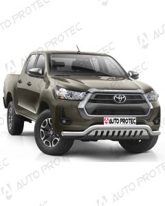 AutoProtec přední ochranný nerezový rám typ F – Toyota Hilux 2020-