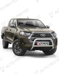 AutoProtec přední ochranný nerezový rám typ C – Toyota Hilux 2020-