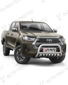 AutoProtec přední ochranný nerezový rám typ B – Toyota Hilux 2020-