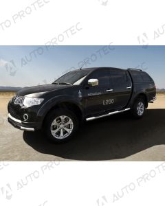 STEELER boční nerezové nášlapy typ B - Mitsubishi L200 09-15