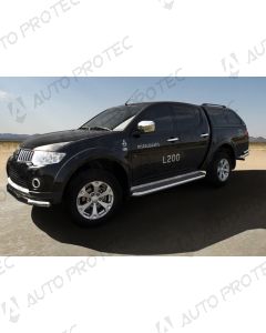 STEELER boční nerezové nášlapy typ A - Mitsubishi L200 09-15