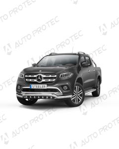STEELER přední ochranný nerezový rám typ E - Mercedes-Benz X-Class