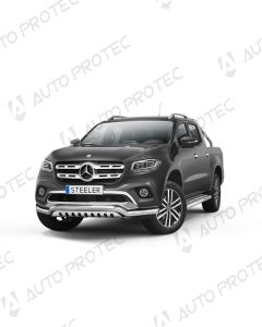 STEELER přední ochranný nerezový rám typ F - Mercedes-Benz X-Class